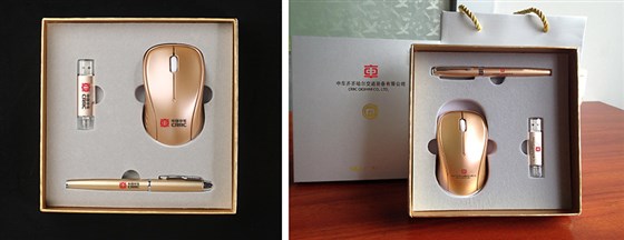 中国中车鼠标办公礼品定制logo