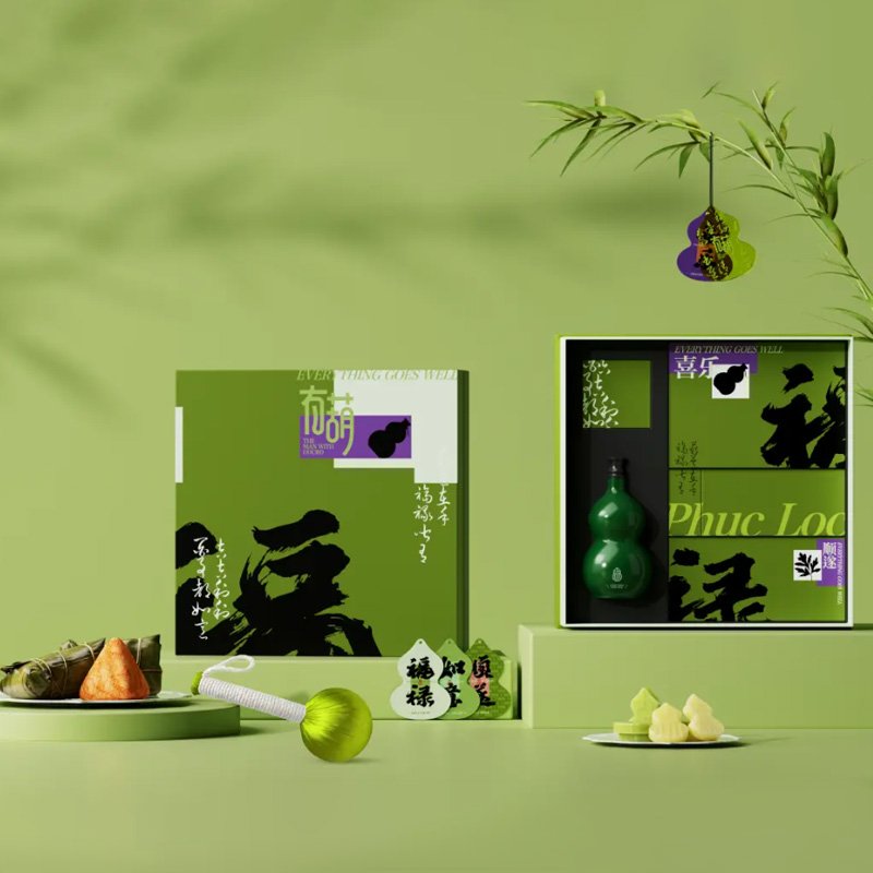 【有葫】2025端午创意礼盒 葫芦杯+粽子x4+艾草锤+葫芦香薰片X4+绿豆冰糕X6 端午礼品