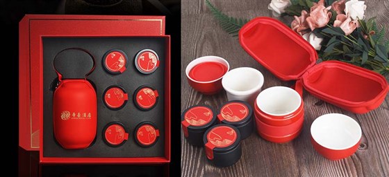 尊行者礼品定制工厂_酒店活动礼品茶具套装