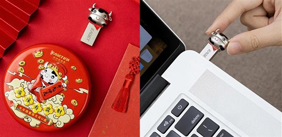 尊行者礼品定制工厂——牛年U盘定制