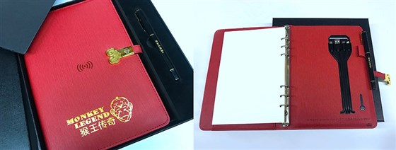 MIDU礼品定制工厂_福利礼品记事本充电宝