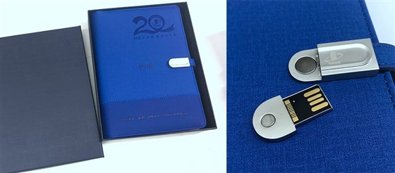 企业商务礼品记事本充电宝