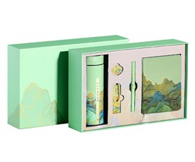 智能保温杯+丝绸笔记本+永恒笔+书签 +书扣 |三八节日礼品