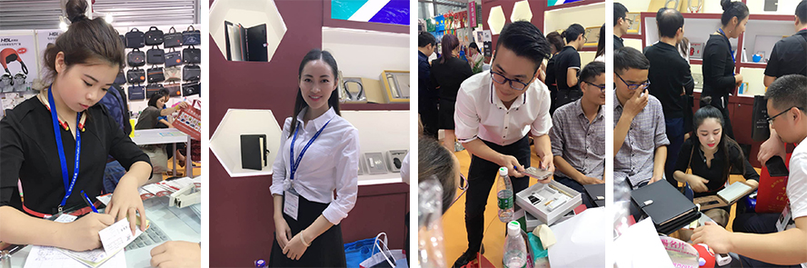 MIDU品牌员工展会现场忙碌，认真、专业、专注。