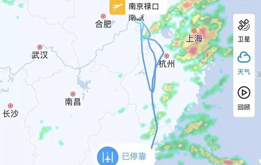 东航事件飞行轨迹