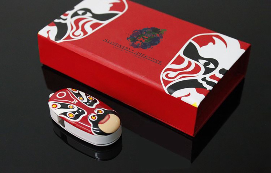尊行者礼品定制工厂-脸谱U盘