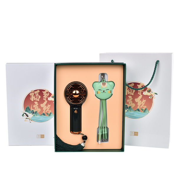 小风扇+招财猫数据线|商务礼品送什么