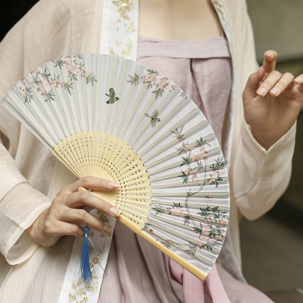 复古风夏季扇子扇折扇 中国风汉服随身便携折叠扇 宣传促销礼品