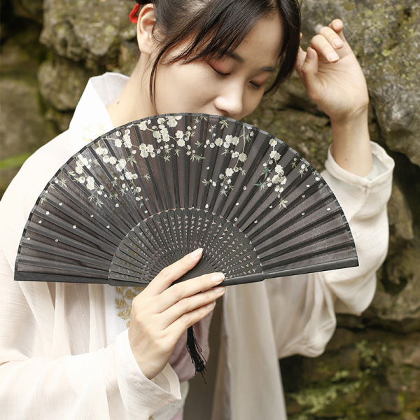 复古风夏季扇子扇折扇 中国风汉服随身便携折叠扇 宣传促销礼品