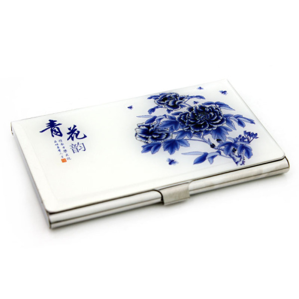 中国风青花瓷商务名片盒