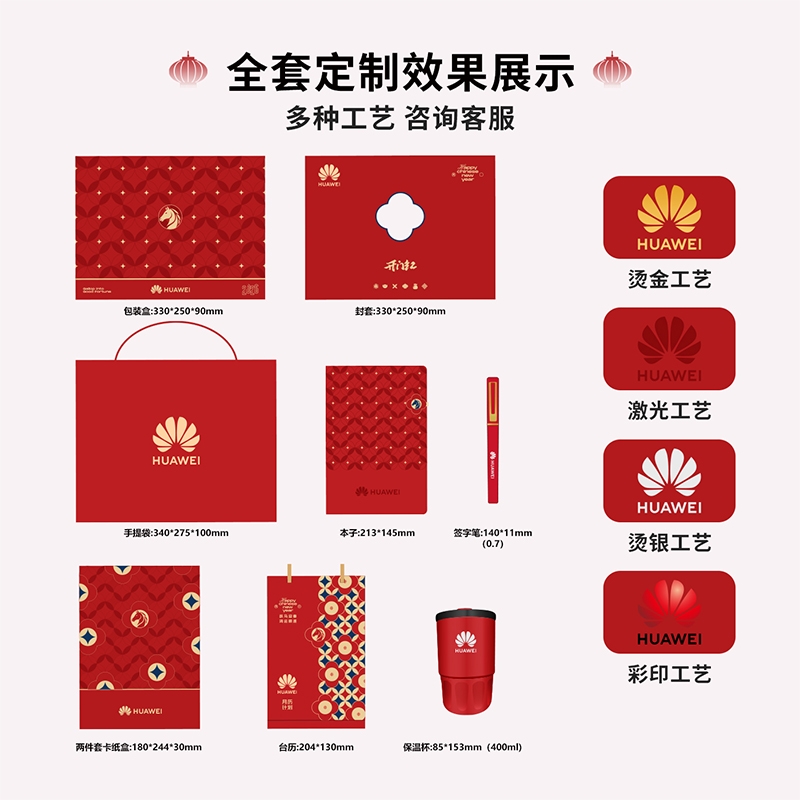 新年开门红系列笔记本三件套礼盒 (1)