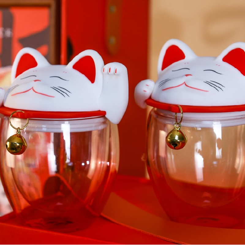 开门迎财财神摆件水杯礼盒 (3)